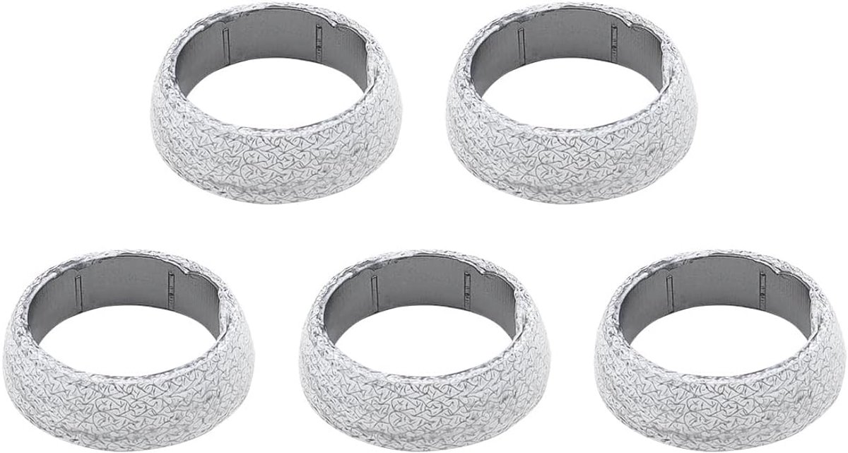 5 stuks ID 43 mm OD 56 mm hoogte 16 mm 201 roestvrij staal uitlaat donut afdichting, uitlaat ruisonderdrukker afdichtringen voor auto