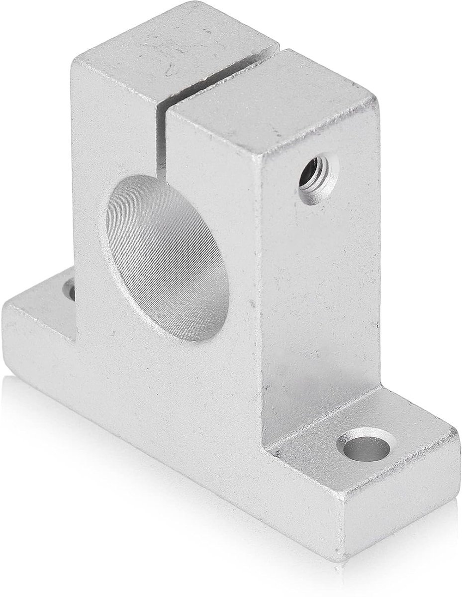 4 Stuks Lineaire Rail Ondersteuning SK25 Lineaire Motion Rail Ondersteuning Verticale Aluminium Klem Staaf Rail Ondersteuning Kit voor 25mm Staaf As