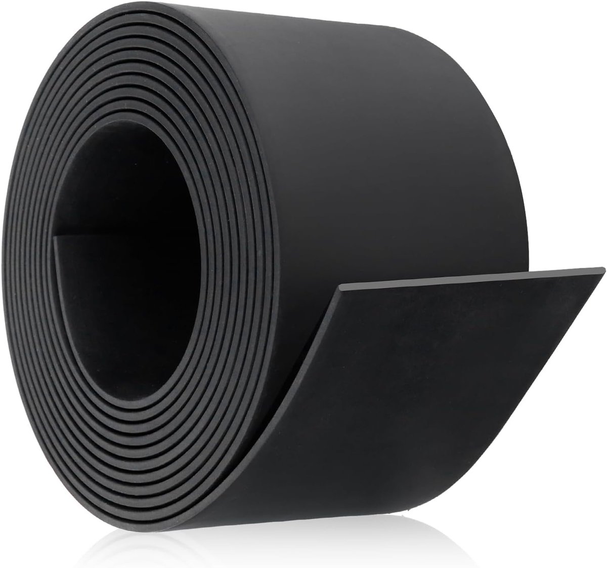 Strips zelfklevend 6 m(L) × 50 mm(B) × 5 mm(T) massief rubberen profielen neopreen rubberen strip voor afdichting, DIY, anti-vibratie (niet-klevend)
