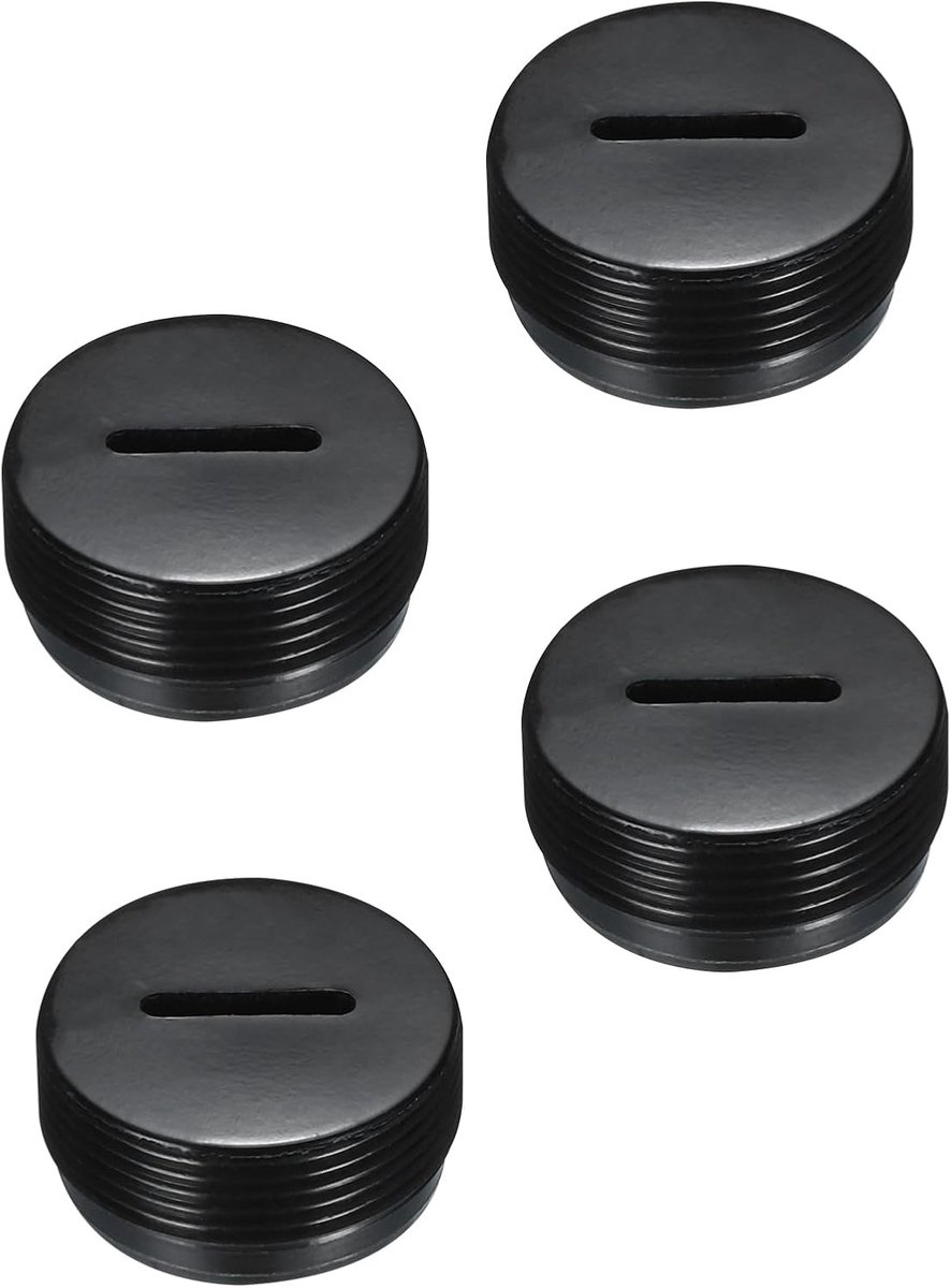 Kop voor borstelhouder van koolstof, kunststof afdekking voor elektrische motorborstel, zwarte draad, buitendiameter 20 mm, hoogte 9,5 mm, 4 stuks
