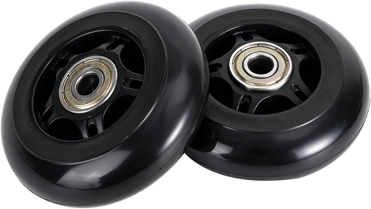 Zwenkwielen van 76mm x 24mm, Vervangingsonderdeel Scooterwielen Geschikt voor Razor RipStik Ripsurf Ripster FlashRider 360 Caster RipRider PowerRider Caster Trike