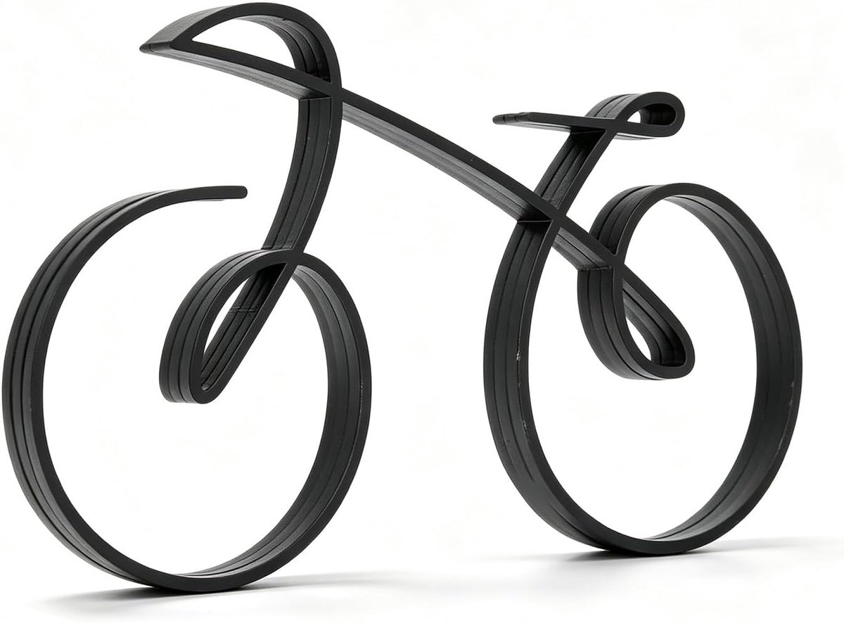 IJzeren fiets decoratief standbeeld, beeldje Art Home Decor voor Runner Sportsman Fietser Fietsliefhebber