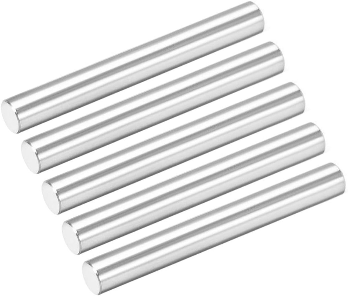 Sourcing map 5 stk. Paspoortstift 304 roestvrij staal cilindrische planksteunpen bevestigingselementen zilverkleurig 6 mm x 50 mm