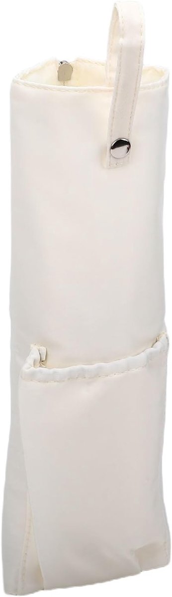 Hittebestendige Haargereedschapstas - Opbergetui Stylingtools - Veilig Opbergen - Waterbestendige Bescherming - 18 x 14 x 2 cm - Beige