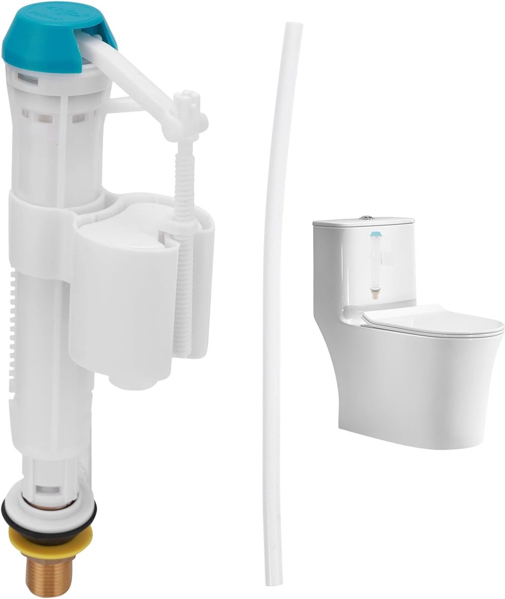 Vlotterklep toiletreservoir - 1/2 inch messing draad - hoogte verstelbaar - ideaal voor urinoir spoelkleppen - SnelShoppen
