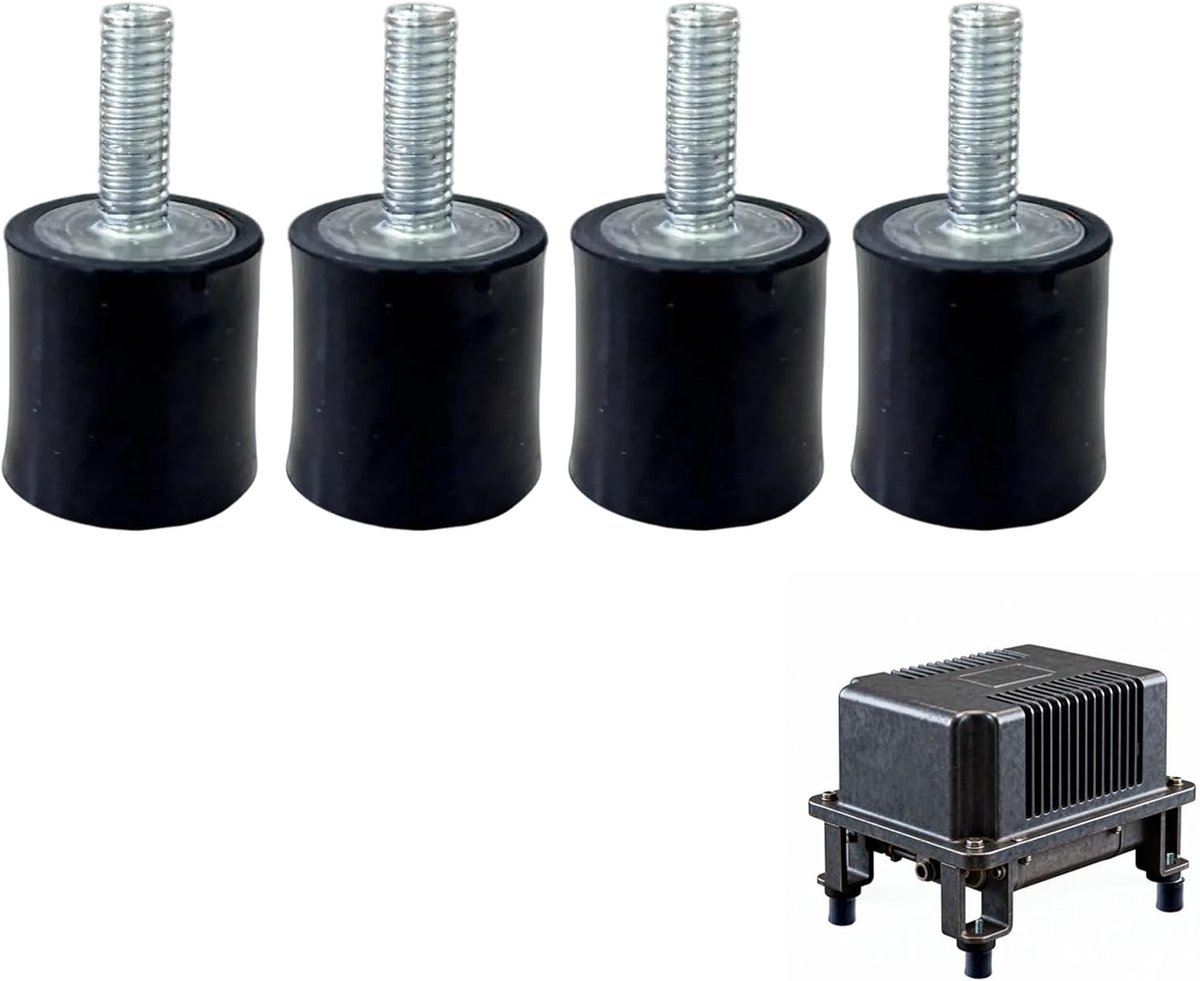 Rubber mounts M6 20mm x 20mm - schokdempers - universeel - ideaal voor fitnessapparatuur - SnelShoppen