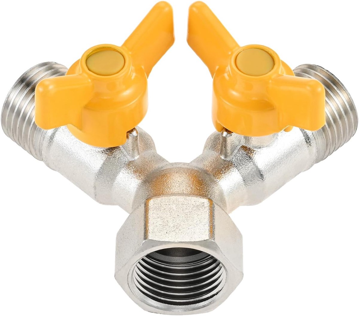 Verdeelkraan G 1/2 inch - Messing - Voor douchekop en wasmachine - Betrouwbare afsluitkraan - SnelShoppen