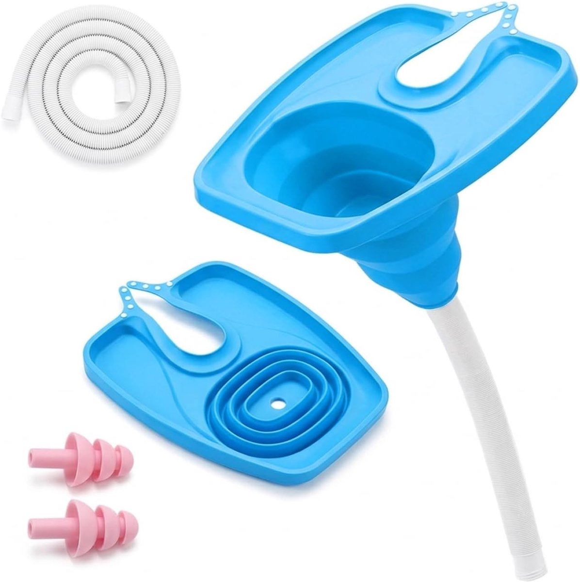 Haarwastafel opvouwbaar - mobiele shampoo-wastafel - optimale drainage - haren wassen in bed - SnelShoppen