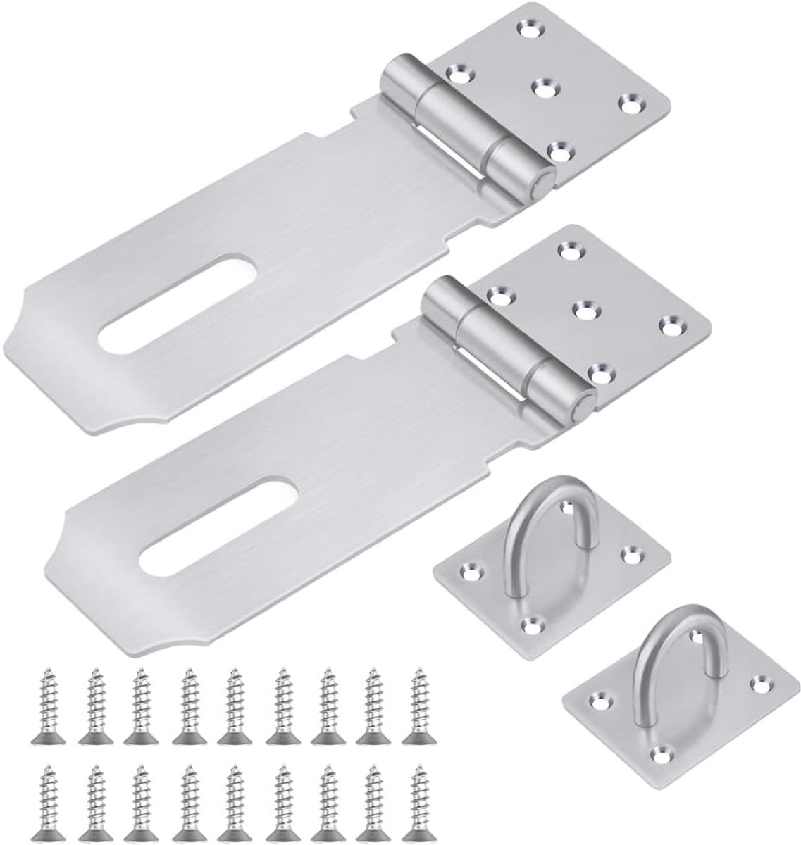 Padlock 4 inch - roestvrij staal - met schroeven - voor veilige deuren - SnelShoppen