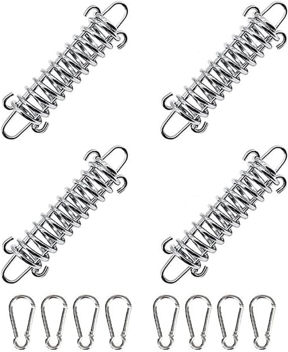 Tension Spring Set 4 Stuks - RVS Tension Springs - Dubbele Haak Ontwerp - Ideaal voor Tent en Zonnescherm - SnelShoppen