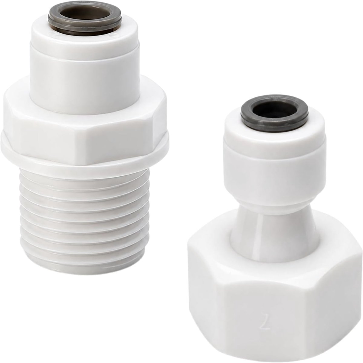 Wateraansluitadapters 1/4" RO tot 1/2" - 2-delige set - Flexibele verbinding - Eenvoudige installatie - SnelShoppen