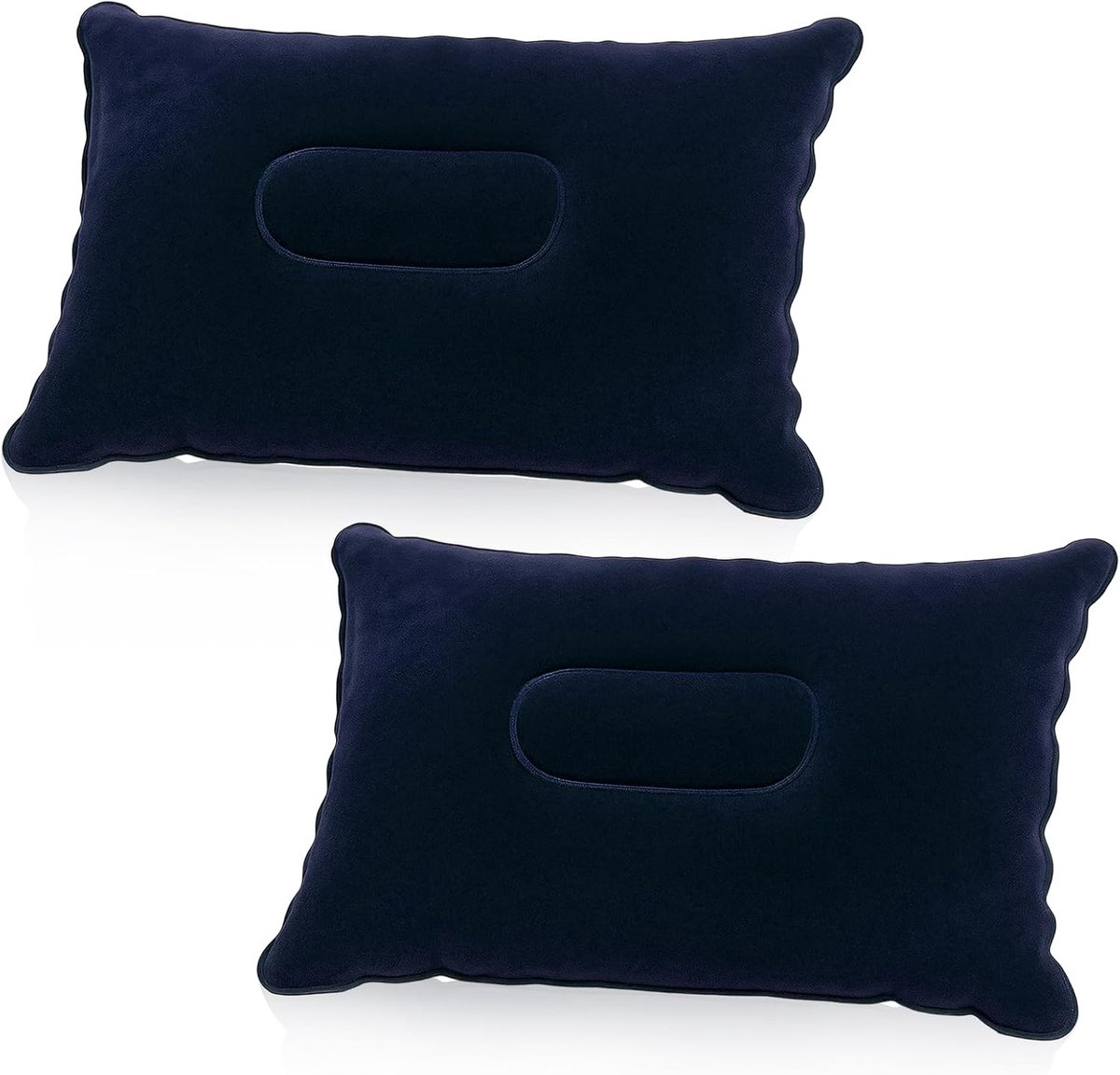 Opblaasbare kussens 38 x 24 cm - ultralicht - compact en draagbaar - ideaal voor camping - SnelShoppen