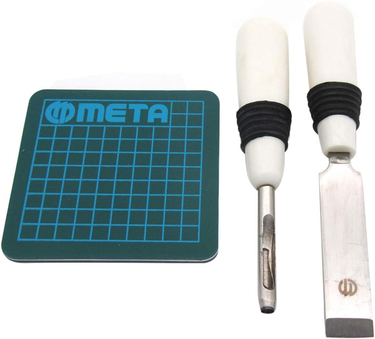 Knopenhole Cutter Set - Keyhole en Rechte Cutter - Matte Afwerking - Precisie voor Naaien - SnelShoppen