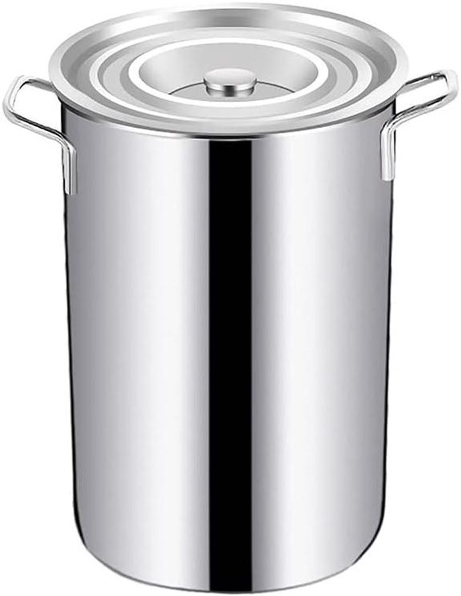 Roestvrijstalen Groentepot - Soepketel Kookpan - Efficiënt Koken - Inductieveilig Kookgerei - 10L - Zilver