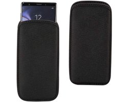 Waterdichte en schokbestendige neopreen sokhoes, slanke draagtas, zachte etui voor BBK Vivo Y81i (2018) - zwart