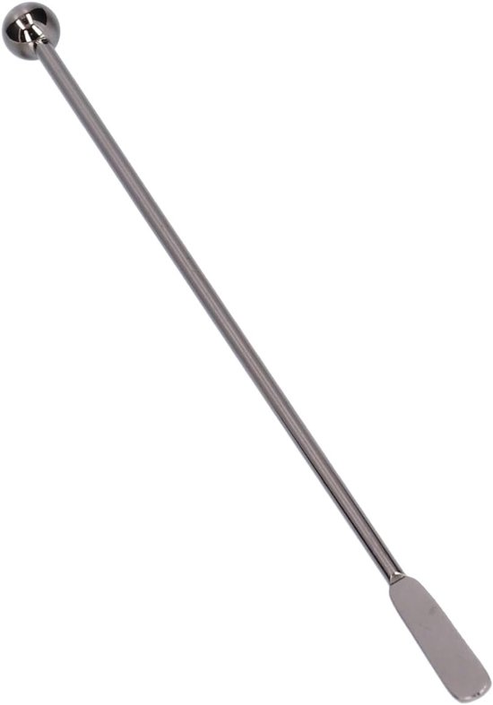 Roerstaaf Stainless Steel - Cocktail roerder - Drankjes Mixen - Gladde Afwerking - 19 cm - Ruthenium Zwart — afbeelding 5