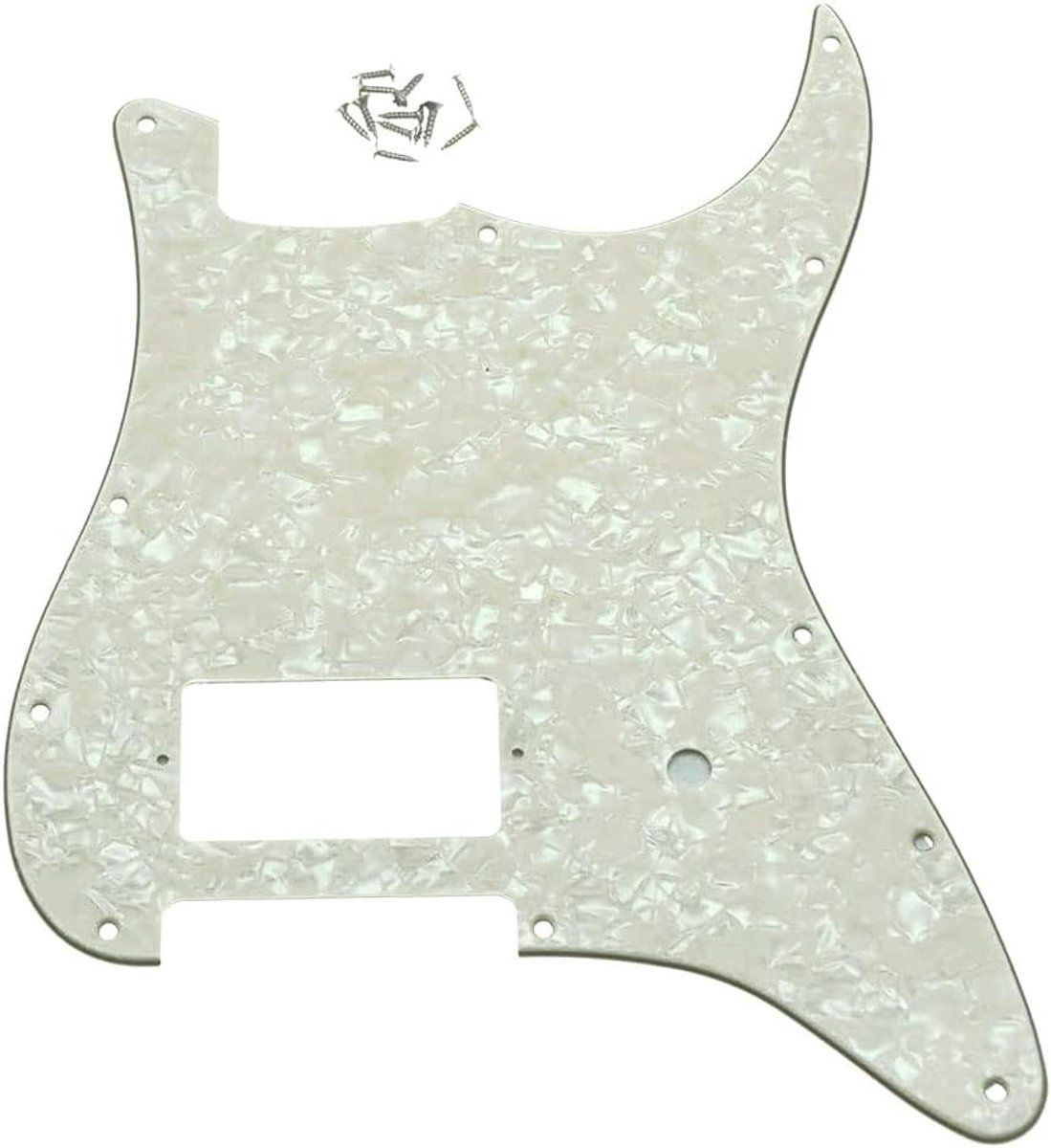 11-gats ST Strat One Humbucker Gitaar Slagplaat voor FD Delonge Aged Pearl