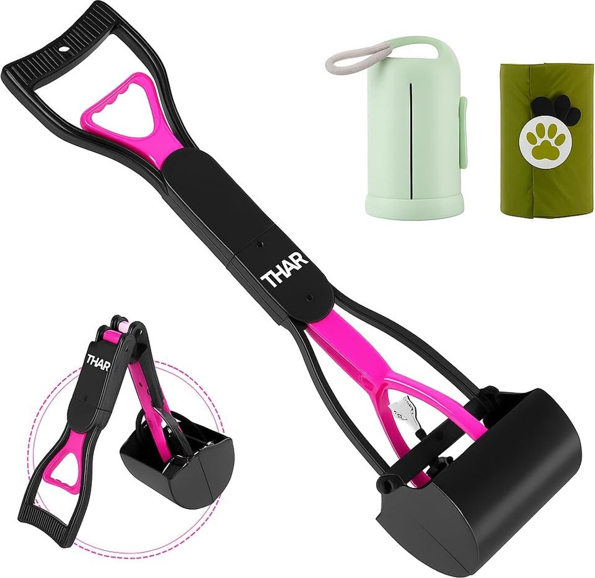 Hond Poep Schep - 60 cm - Opvouwbaar - Hygiënisch en gemakkelijk in gebruik - SnelShoppen