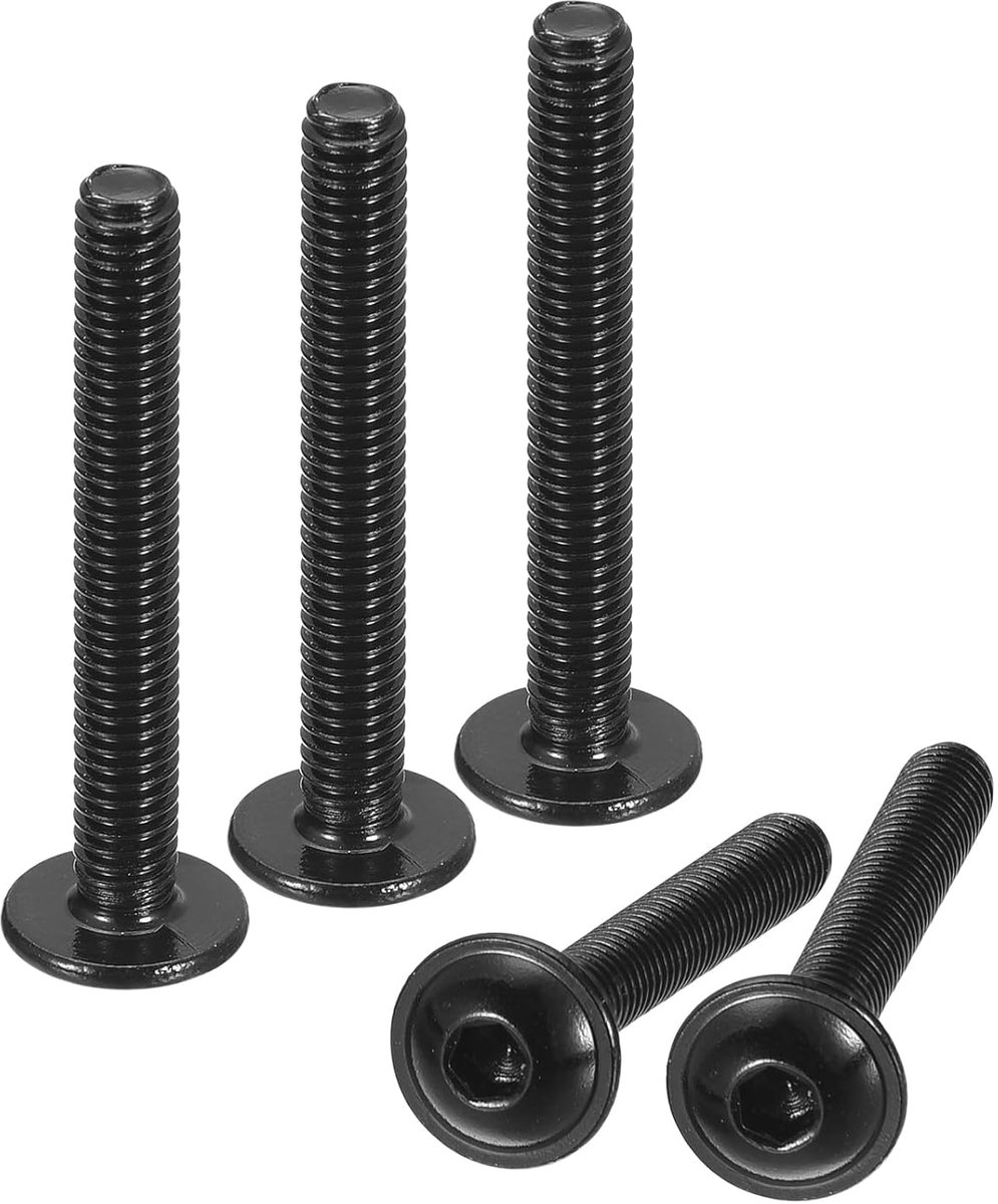 25 stuks flenskopsteundoppen schroeven M4 x 30 mm 304 roestvrij staal zwart oxide fitting aandrijfsluitingen bouten volledige schroefdraad machine schroeven