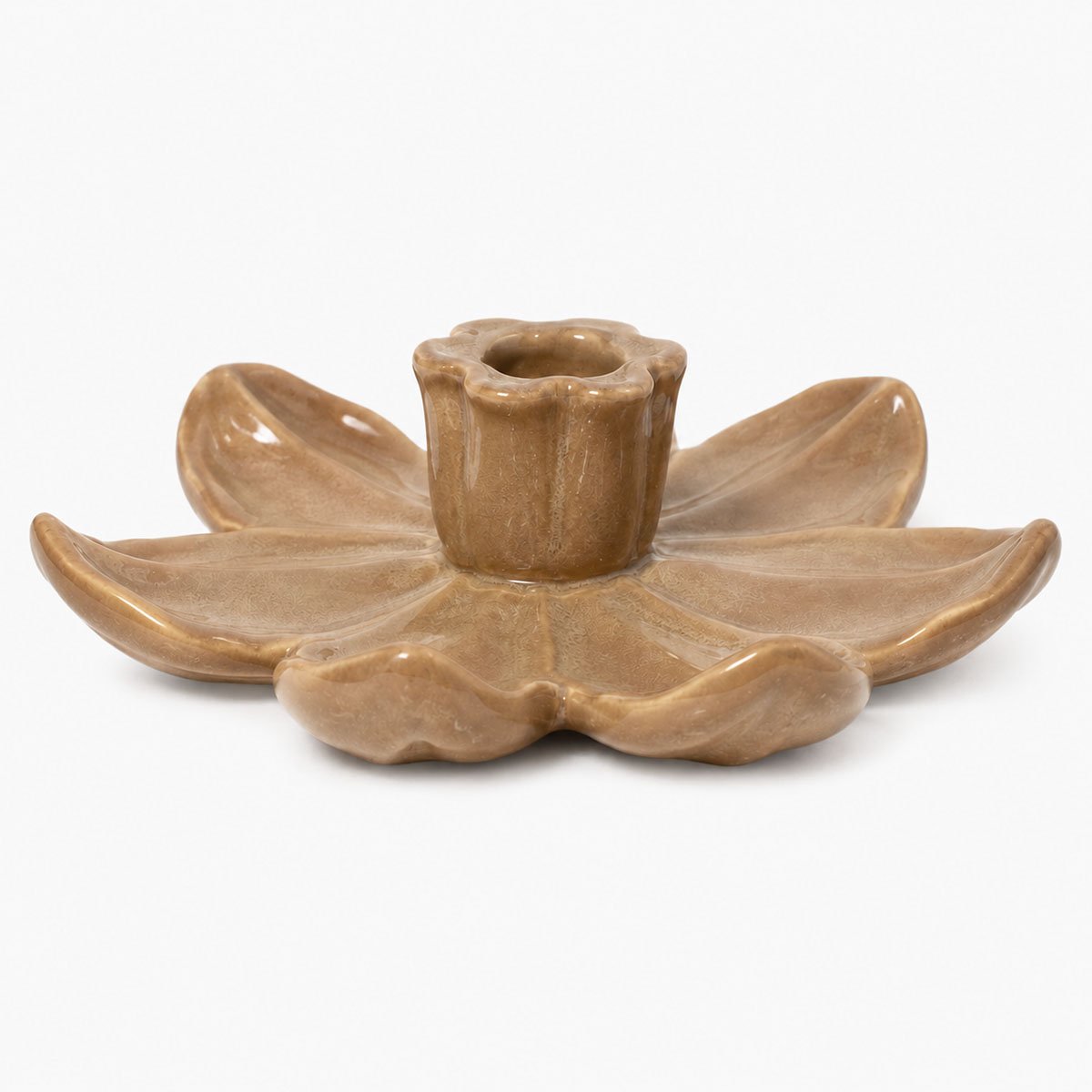 Kaarsenstandaard lotus beige wb