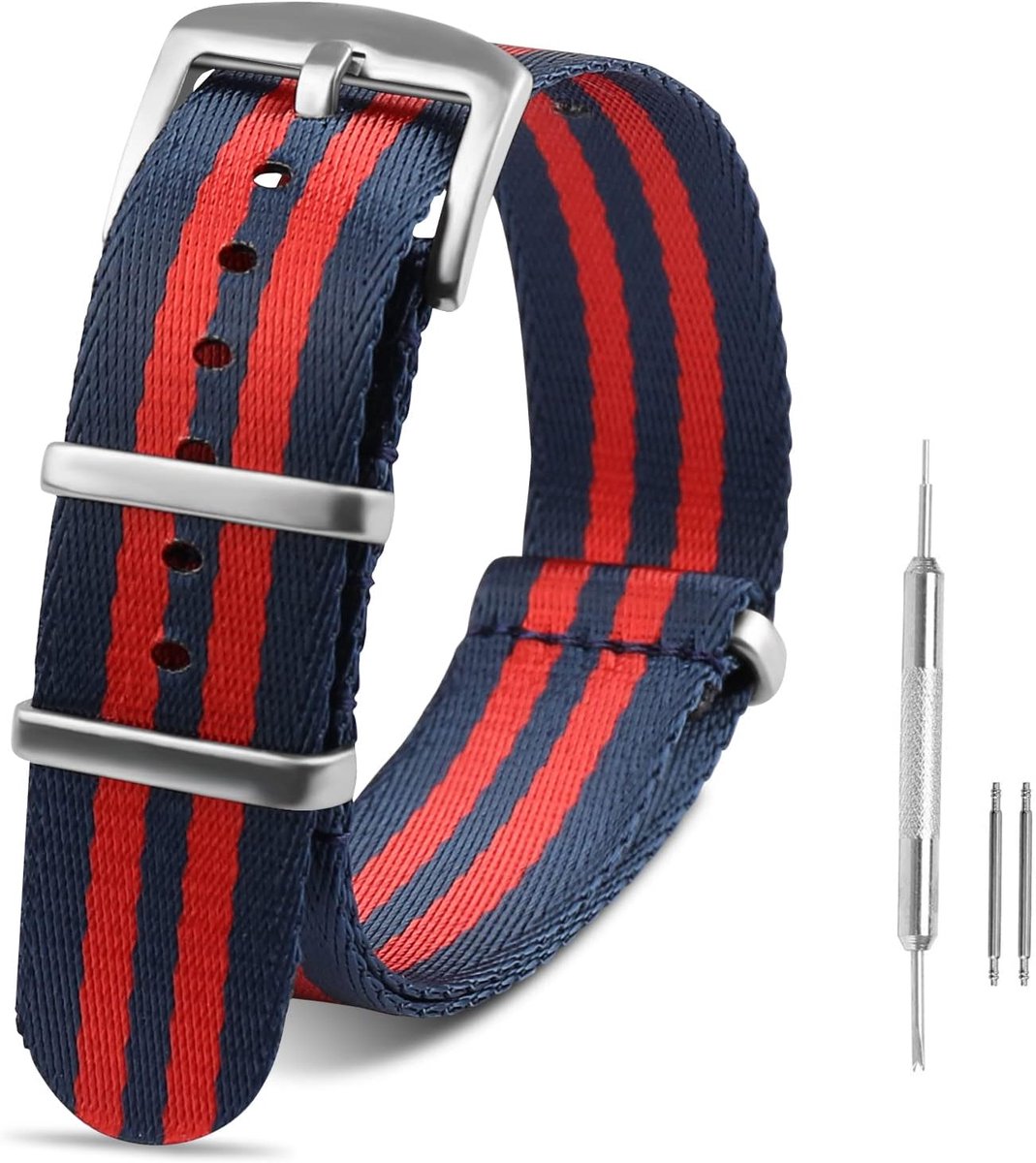 Horlogeband 20mm 22mm - Premium Ballistisch Nylon - Comfortabel en Ademend - Perfect voor Dagelijks Gebruik - ShopVlot