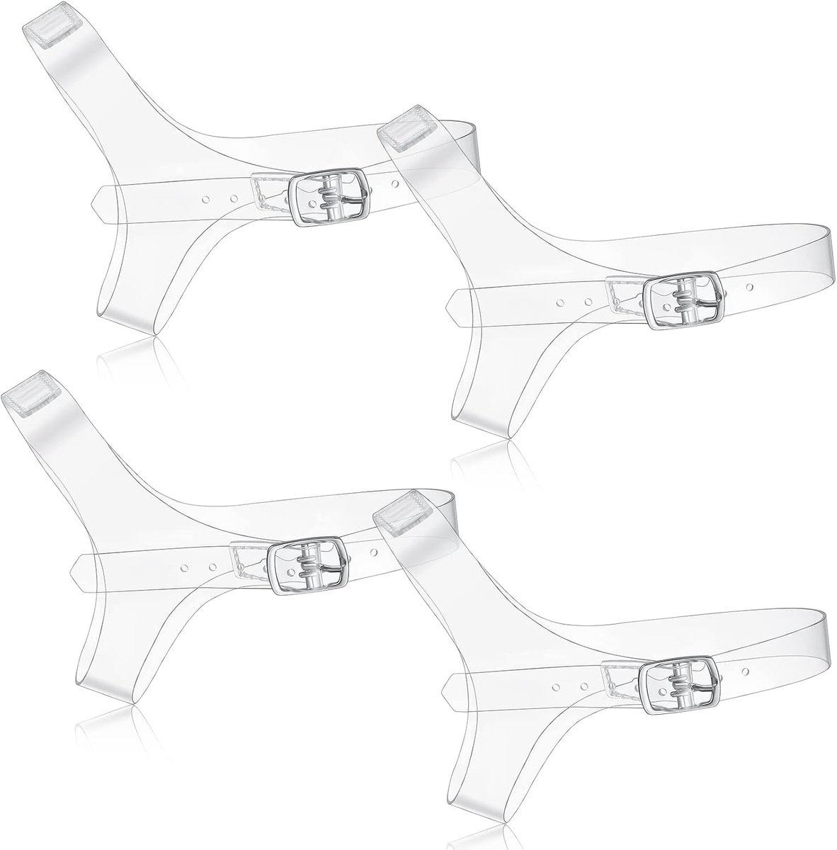Transparante anti-slip enkelbandjes voor damesschoenen - elastisch en verwijderbaar - perfect voor hoge hakken - ShopVlot