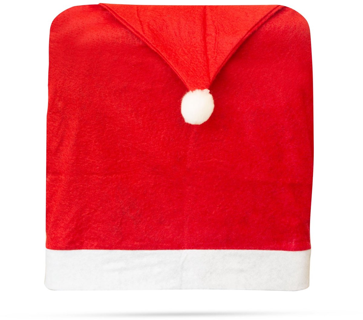 Kerst stoelhoes - kerstmutsvorm - Santa stijl - rode decoratie voor rugleuning - 50 × 60 cm - textiel 1 stuks [55926]