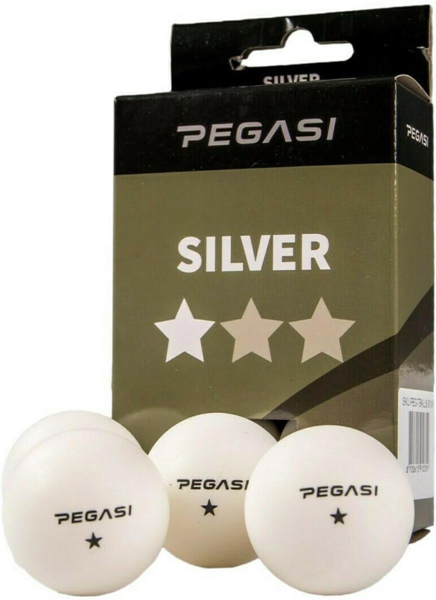 Pingpongballen 1 ster - Wit - 6 stuks - Geschikt voor training - ShopVlot