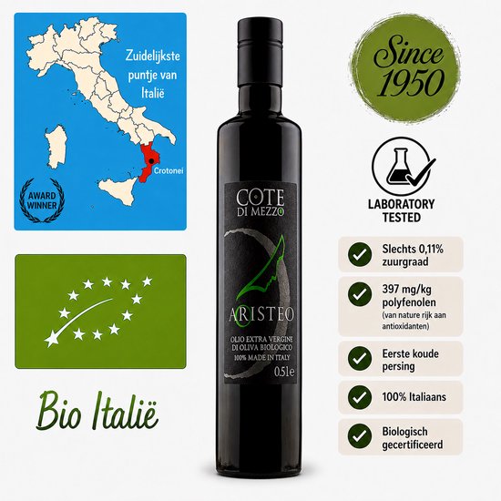 ARISTEO Biologische Olijfolie 500ml