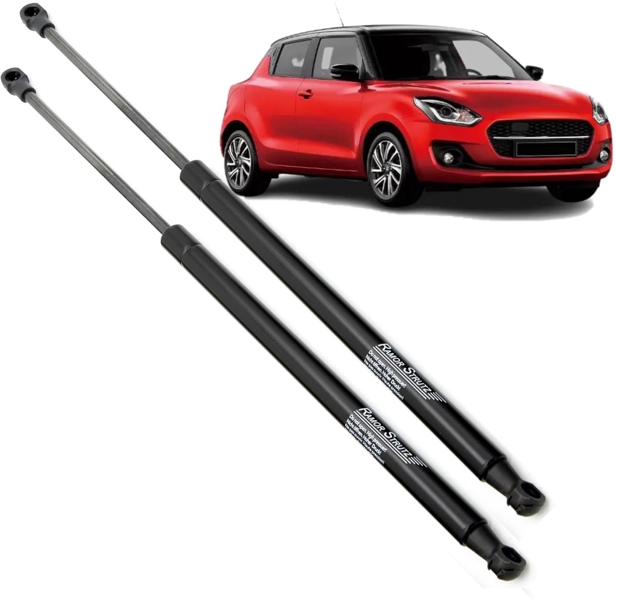 Gasveer achterklep 538 mm - vervanging voor Suzuki Swift Mk5 AZ 2017-2024 - eenvoudig te installeren - per paar - ShopVlot