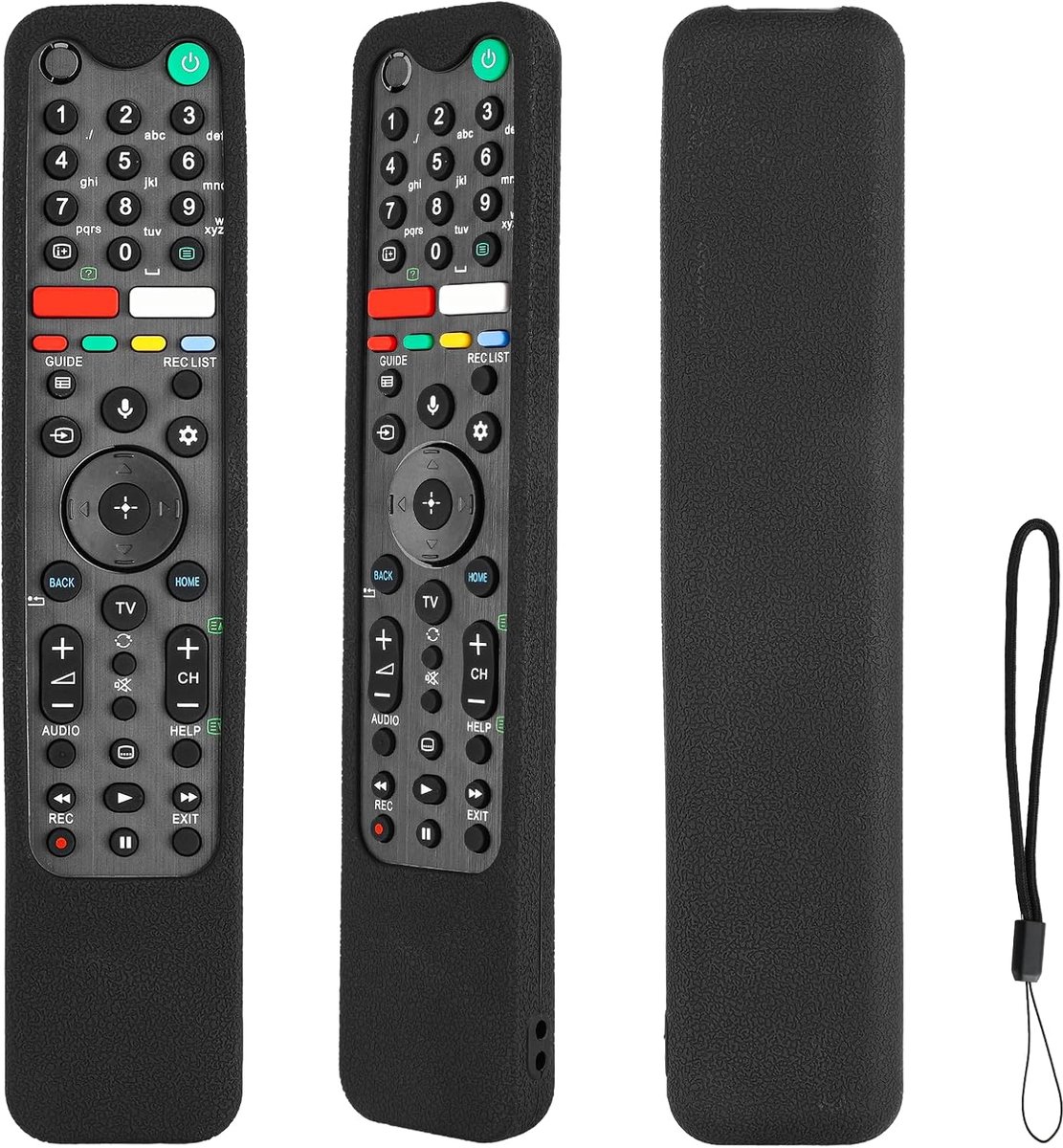 Afstandsbediening hoes - silicone - schokbestendig - bescherming voor Sony smart TV - ShopVlot
