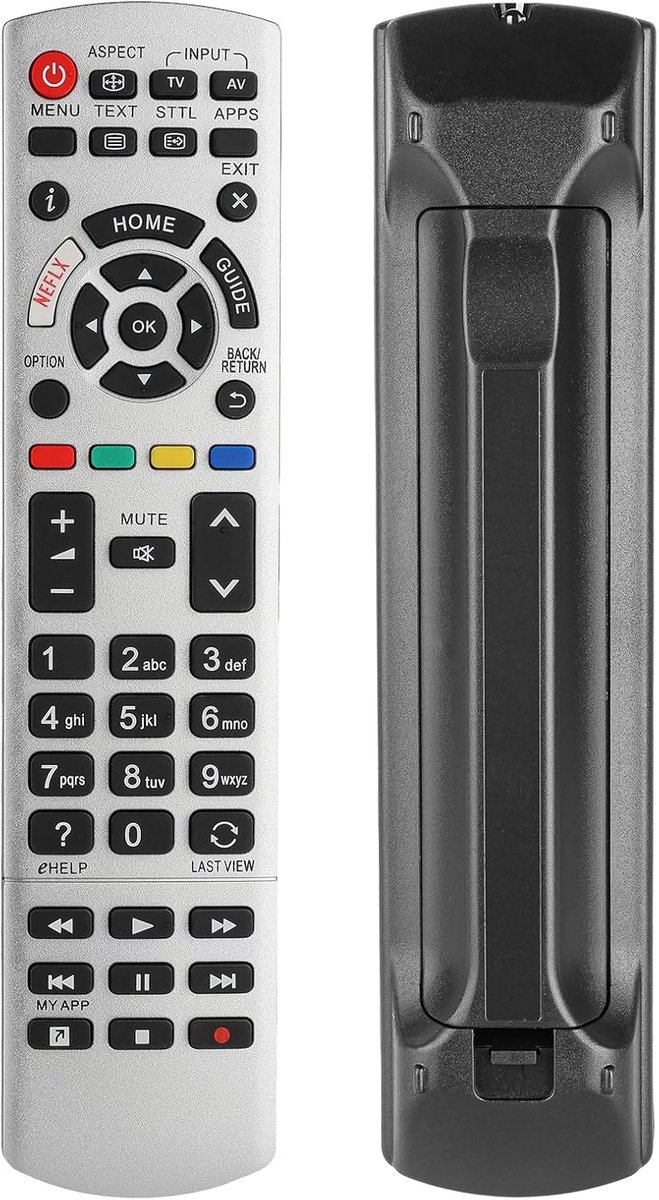 Afstandsbediening voor Panasonic TV - Vervangingscontroller - Inclusief Netflix knop - Eenvoudig in gebruik - ShopVlot