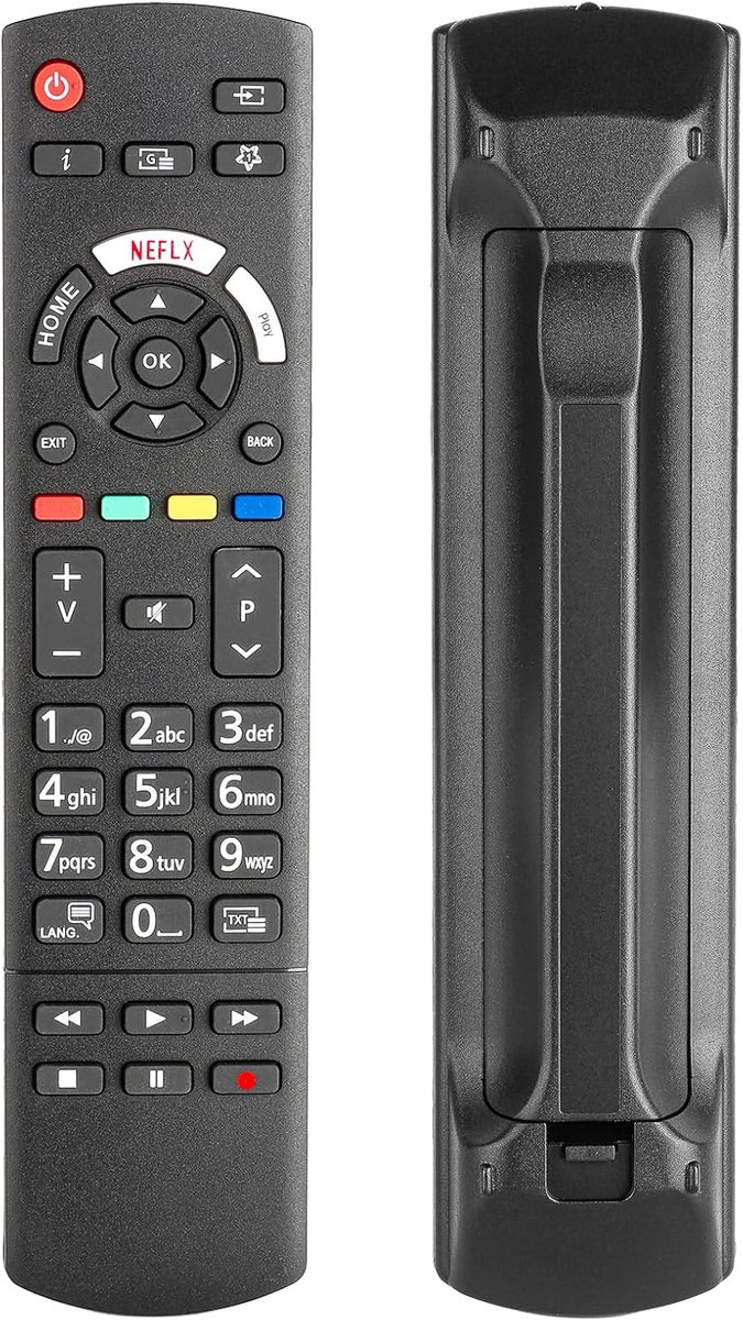 Afstandsbediening RC42129 - Vervangende Controller - Geschikt voor Panasonic LED TV - Netflix-knop - ShopVlot