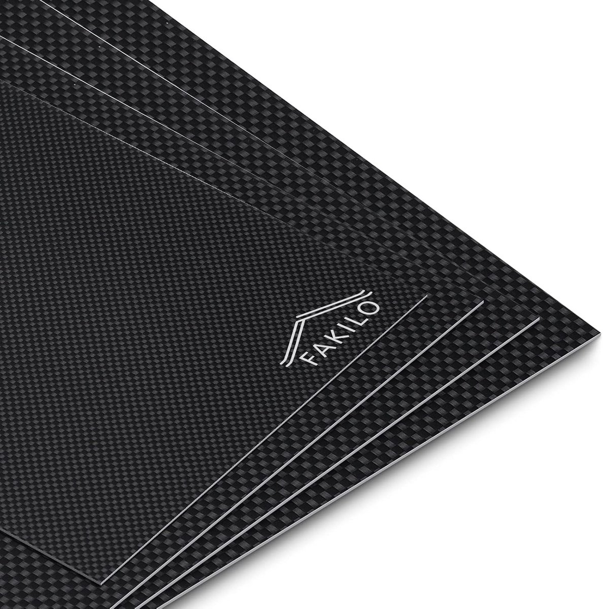 Carbon Fibre Board 200 x 300 x 1 mm - 3K Weave - Hoogwaardige carbonplaat - Ideaal voor DIY projecten - ShopVlot