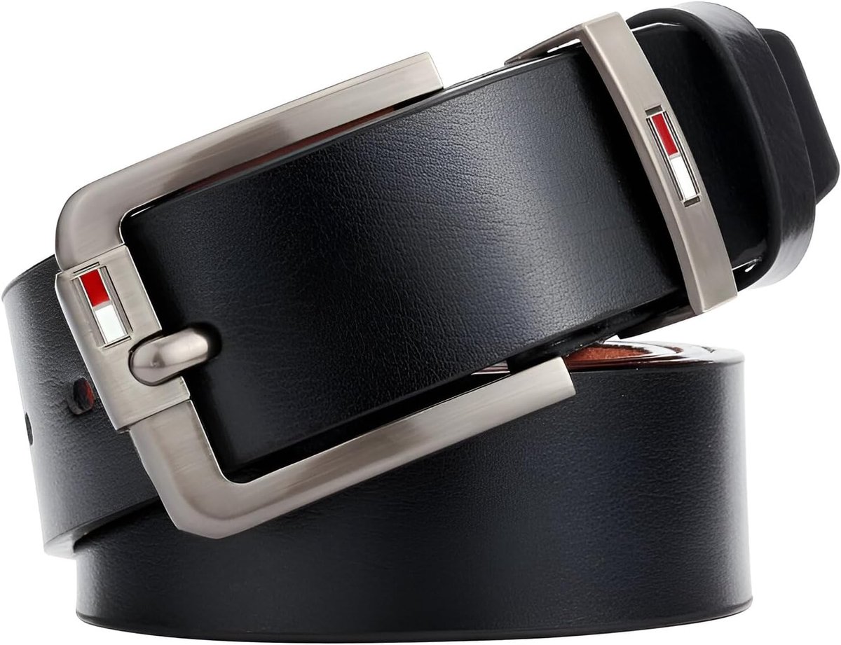 Herenriem 37 mm - Zwart Leer - Buckle voor Pak en Vrije Tijd - Stijlvolle Accessoire - ShopVlot