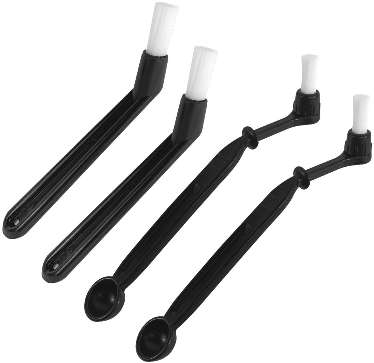 longziming -Koffieborstel Set - Espresso Reinigingsborstels - Diepe Reiniging Van Moeilijke Hoeken - Veilige Warmwaterblokkering - Kunststof En Nylon - Ergonomisch Ontwerp - Beschermt Tegen Brandwonden - 4 Stuks