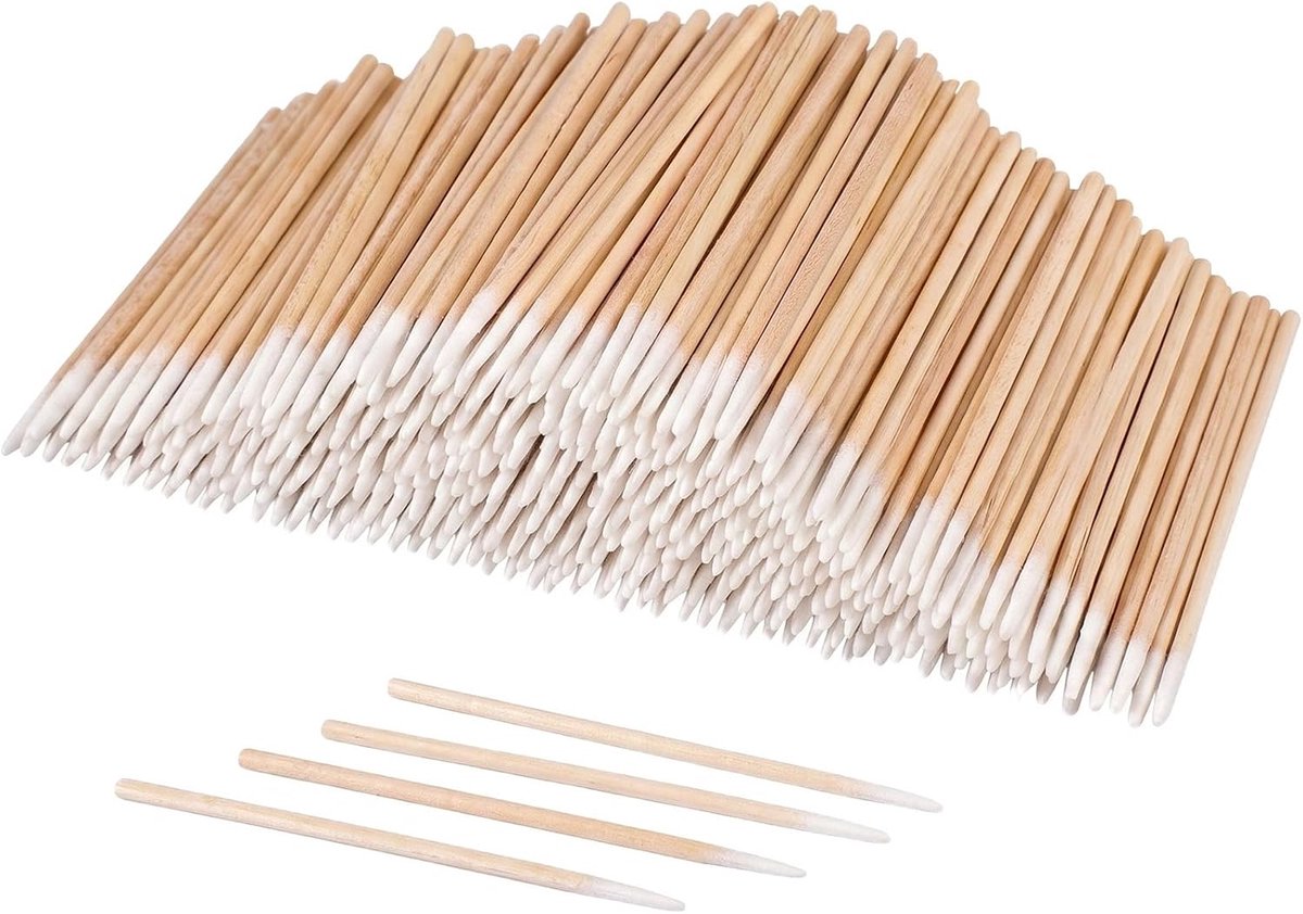 Bamboe wattenstaafjes 1000 stuks - puntig 7 cm - herbruikbaar - ideaal voor tatoeages en wenkbrauwen - ShopVlot