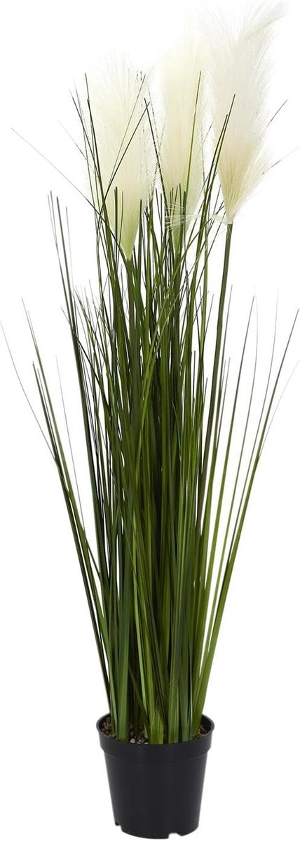 Kunstgras Pampasgras 90 cm - Onderhoudsvrij - Duurzaam en allergievriendelijk - Perfecte decoratie voor thuis - SnelShoppen