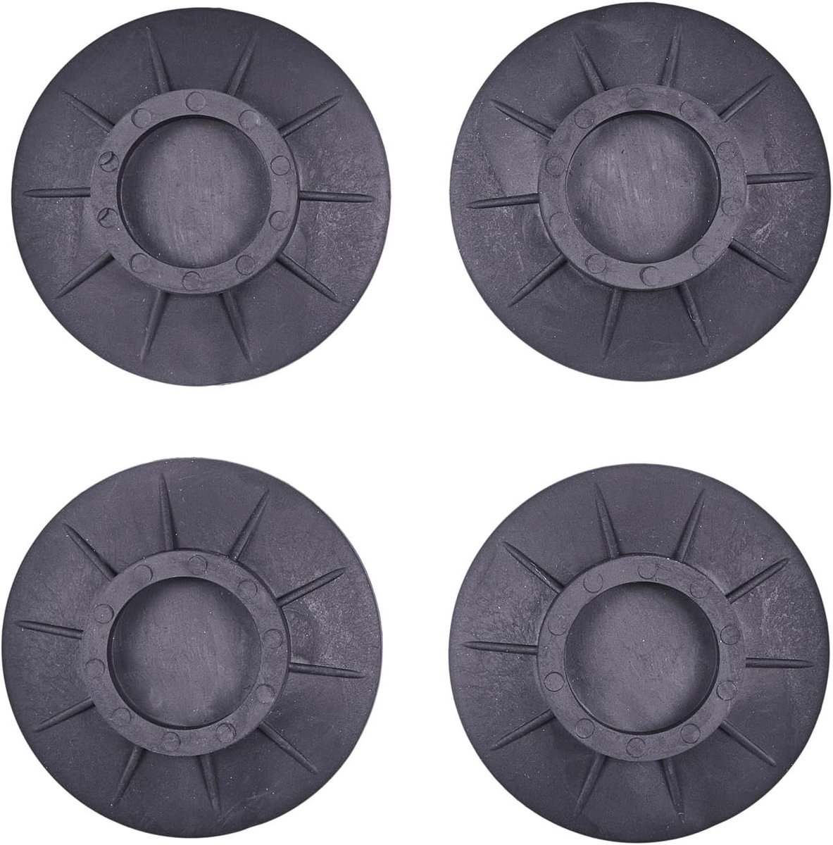 Anti-vibratie demper 10 x 1 cm - set van 4 schokdempers - geluidsonderdrukkend - beschermt vloeren - SnelShoppen