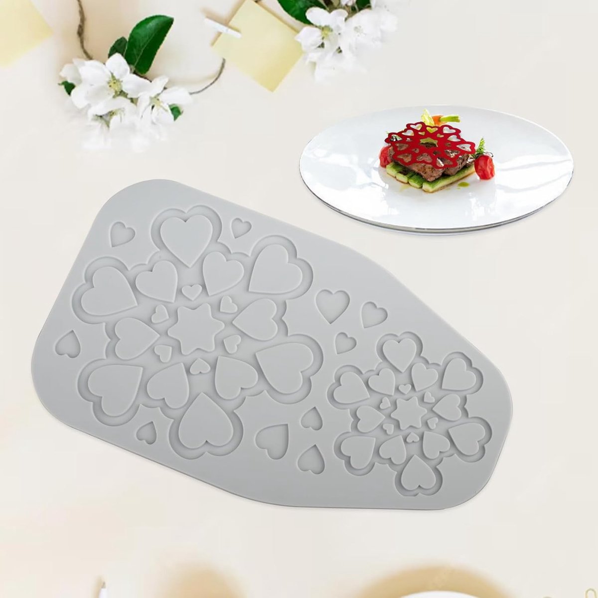 siliconen vormen fondant mat kant fondant mat voor taarten siliconen decoratieve mat siliconen voor borddecoratie, taartdecoratie, snoep, chocolade, koekjes