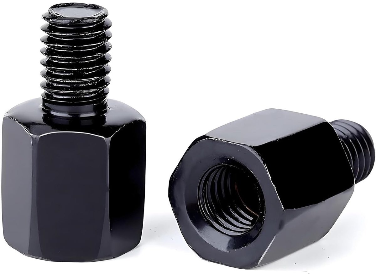 spiegel adapter M8 linkse schroefdraad naar M8 rechtse schroefdraad scooter spiegel adapter m8 naar m8 (2 stuks)