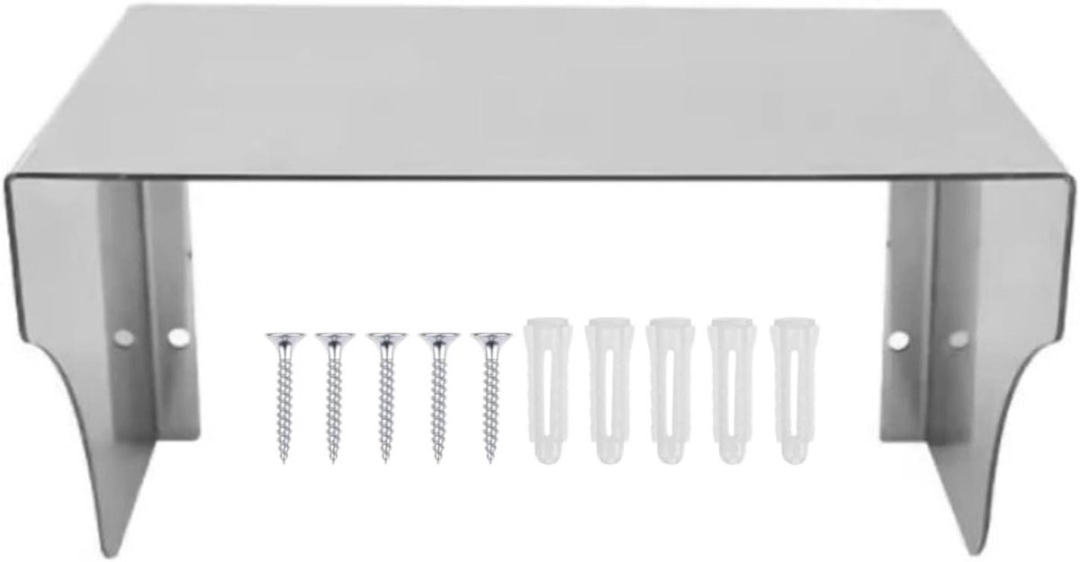 Deurbel Regenbescherming - Waterdichte Hoes - Buitenapparatuur Beschermen - Roestvrij Staal - 26 x 15 x 13 cm - Zilver
