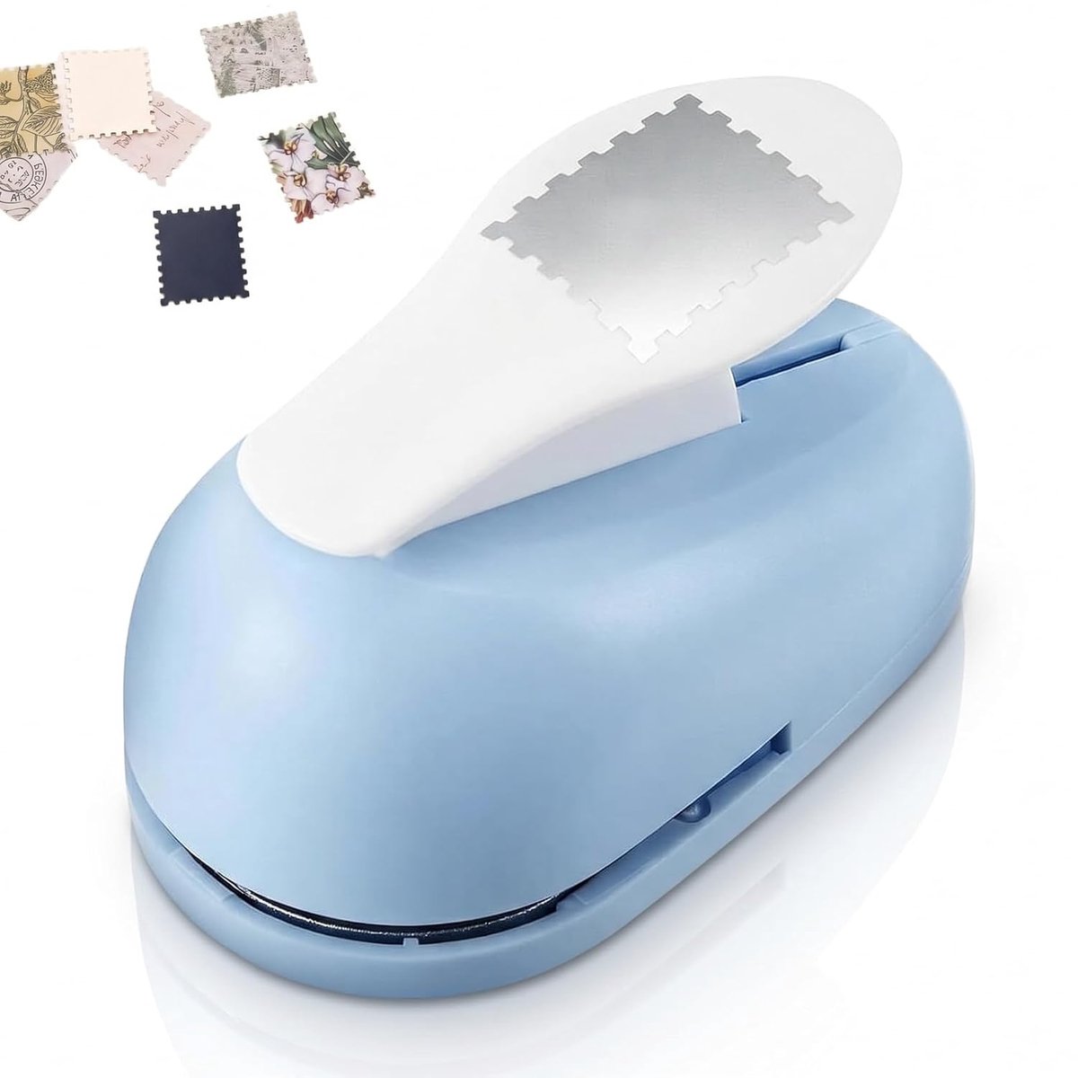 Vierkante perforator, 20 x 18 mm, postzegelpons | stempelvorm voor scrapbooking, stempelpons, motiefpons, stempelsnijder, voor dagboek, kaarten maken