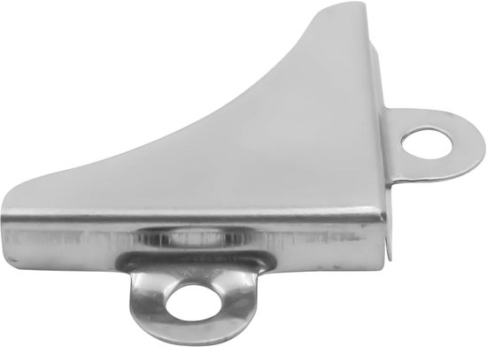 8 stuks spiegelhoekklemmen, zilver vernikkeld staal, wandhouder, hoekhouder voor badkamer, thuis, gym, bevestiging hangende spiegelfoto's — afbeelding 4