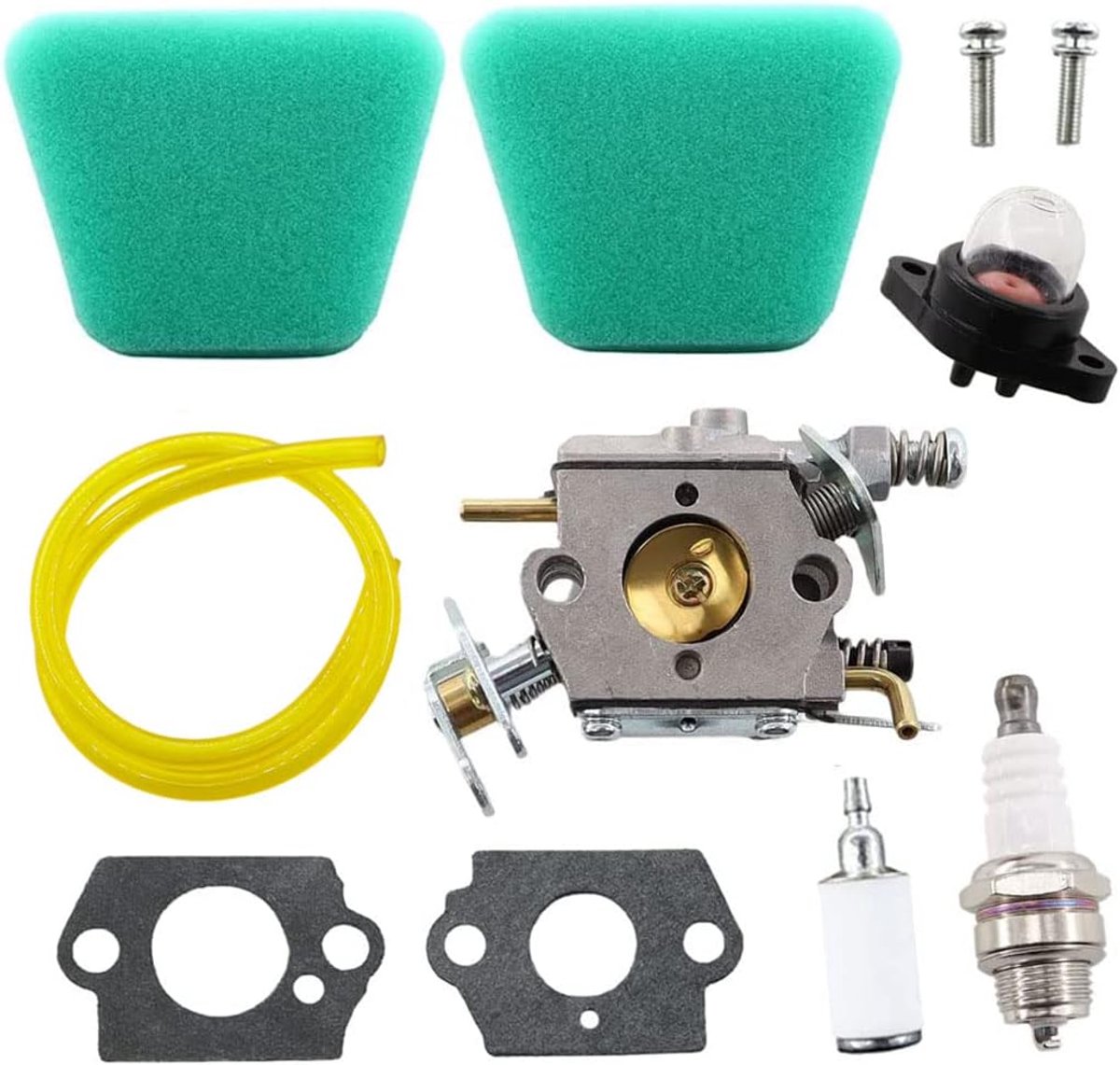 Carburateur met luchtfilter benzinefilter voor Partner 350 351 370 371 390 420 Poulan 2050 2055 2115 2150 2175 2250 McCulloch Mac Cat 335 435 436 440 441 kettingzaag Vervangt 5300 071621