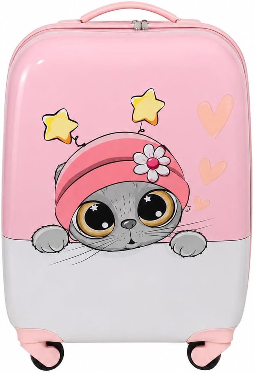 Kinderkoffer type Kids roze / L20018/meisje/48 cm, roze, 48, Roze, 48