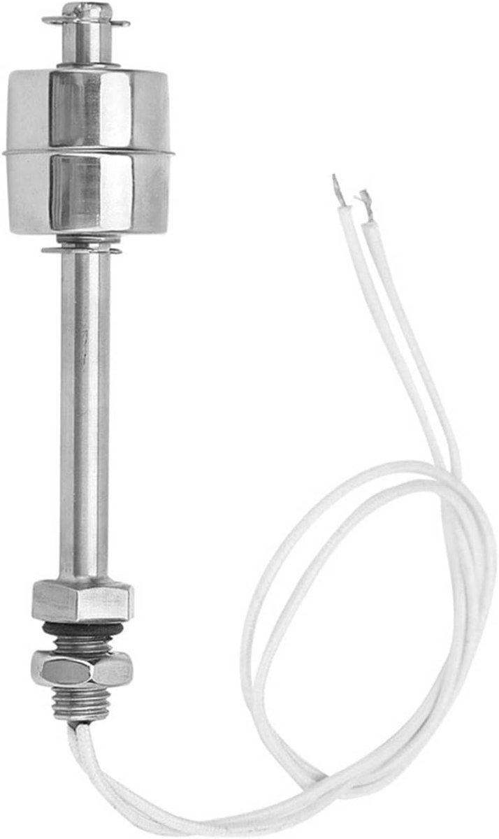0-220V 100mm vloeistofniveausensor vlotterschakelaar, verticale roestvrijstalen water vlotterschakelaar voor brandstoftanks en watertorens, geschikt voor boilers en zonne-energie systemen