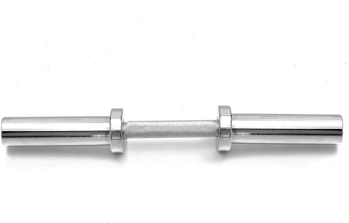 Manubrio olimpionico 51 cm - chroom - Ø50 mm - perfect voor gewichtheffen - SnelShoppen