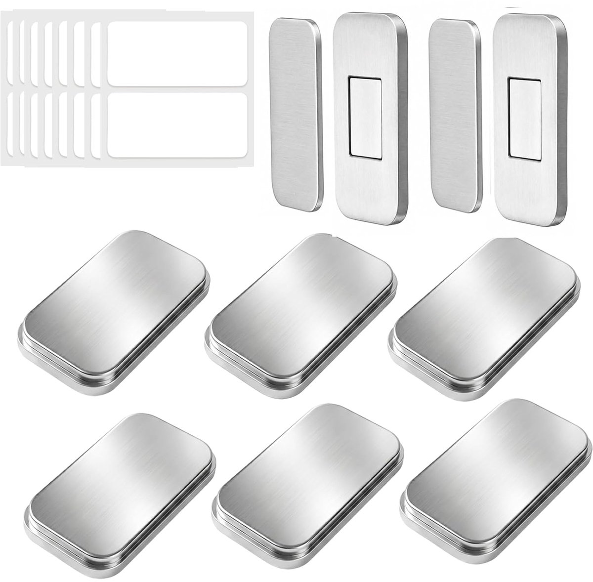 8 stuks sterke kastdeurmagneten, vergrendeling, ultradun, zelfklevend zonder boren, zelfklevende magneet voor kastdeur, eenvoudig te installeren, magnetische vergrendeling voor kast, schuiven, meubels