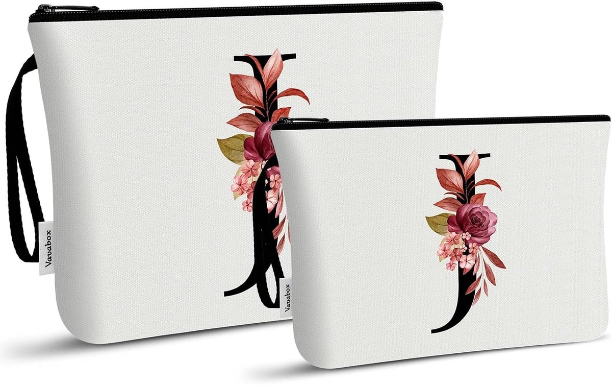 Toilettassen, verjaardagscadeaus voor vrouwen, draagbare toilettas met handvat (J)